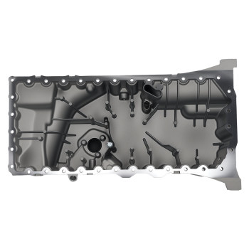 Aluminum Oil Pan compatible for Volvo S80 XC70 XC90 2007-2015 31251286 Silver