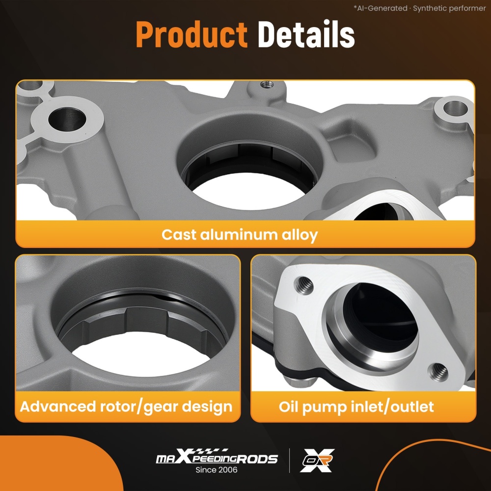 1X Engine Oil Pump compatible for Chevy 5.3L 6.2L 5.7L 6.0L 4.8L compatible for GMC 5.3 6.0 4.8
