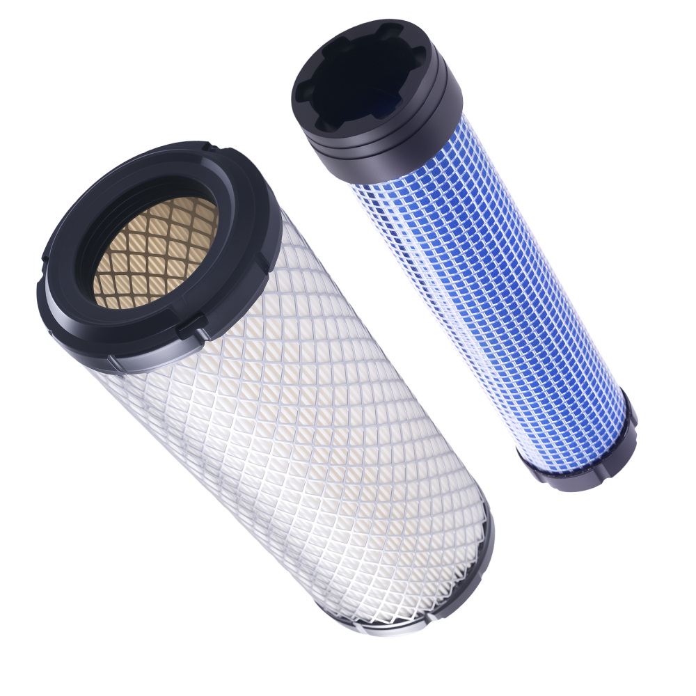 Outer Inner Air Filter Set compatible for Kawasaki FD750D FD791D FH601D P821575 821136