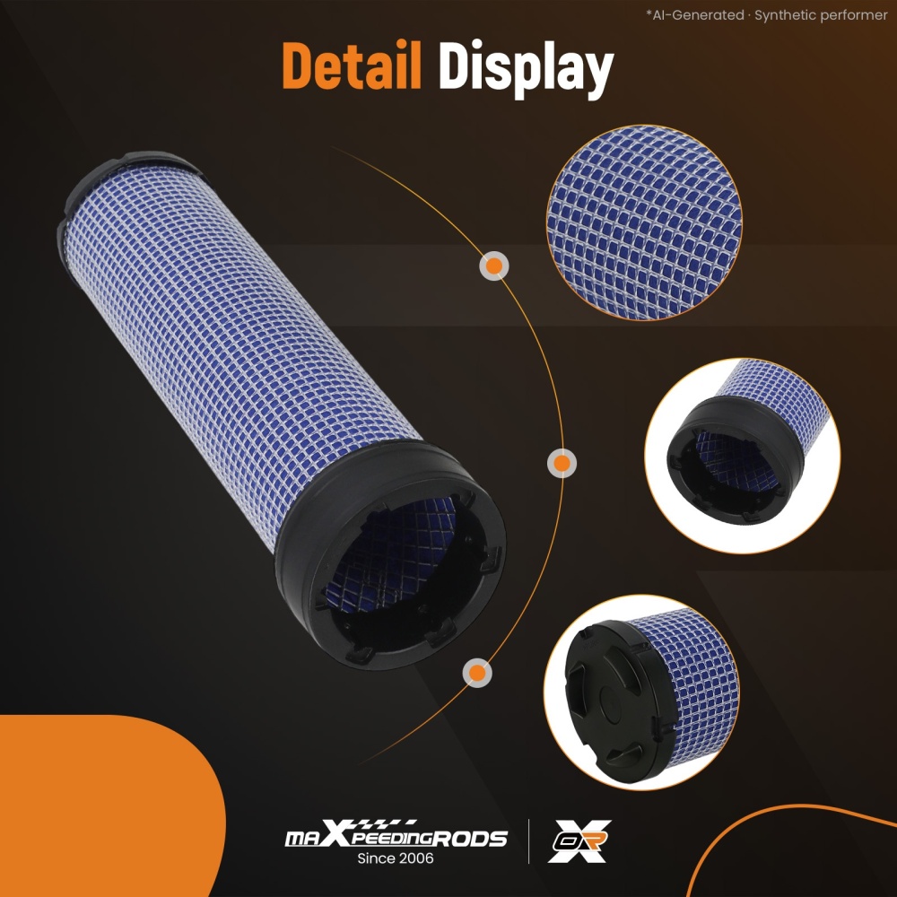 2PCS Air Filter Set compatible for Bobcat Excavator 337 341 430 430D 430GKubota M5400