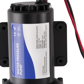12V DC Water Pressure Diaphragm Pump 6.5GPM 15-70PSI Self-Priming for RV Yacht