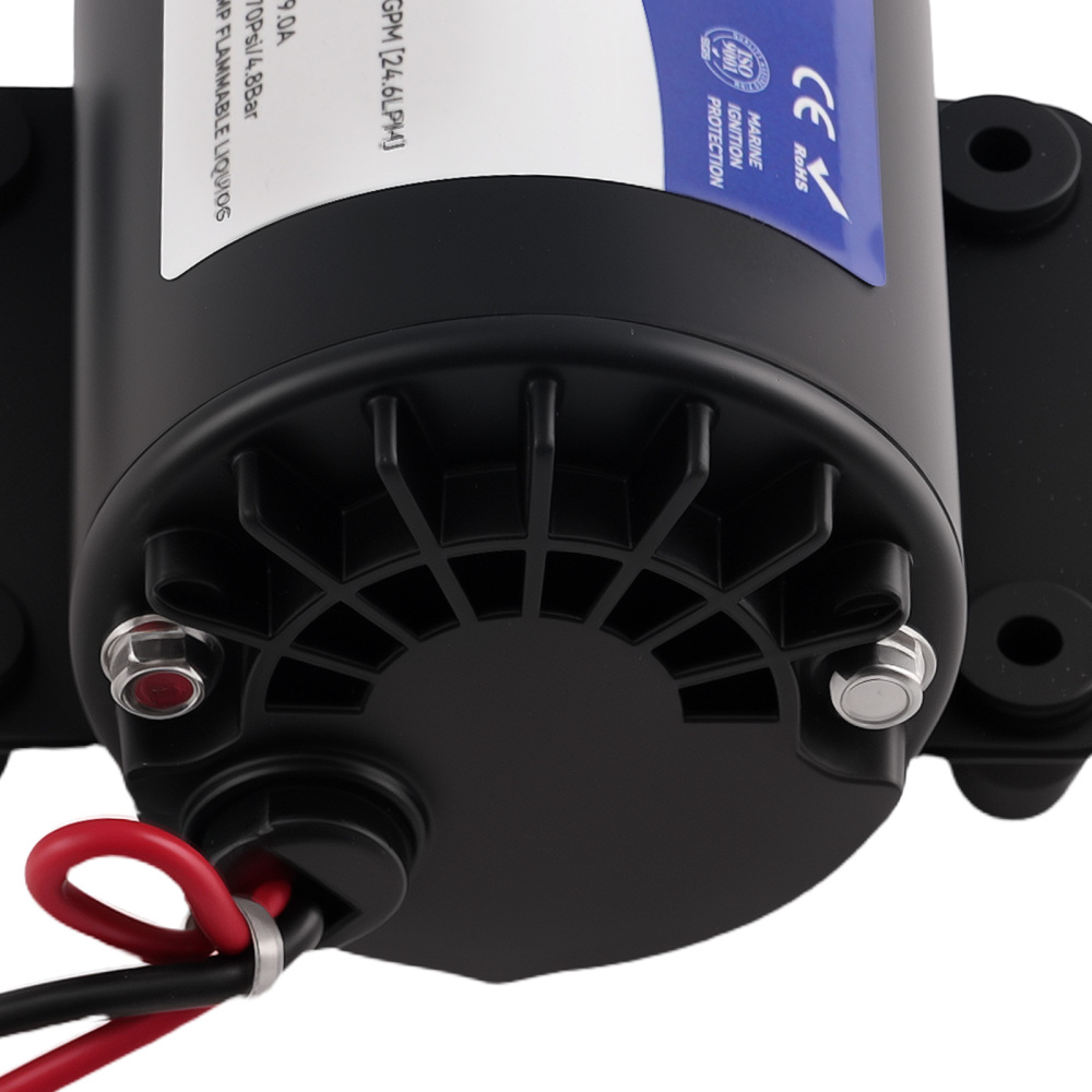 12V DC Water Pressure Diaphragm Pump 6.5GPM 15-70PSI Self-Priming for RV Yacht