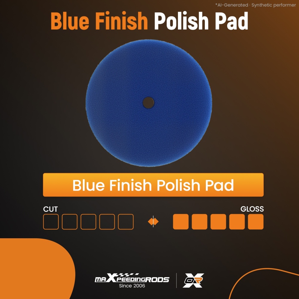 2x Fine Foam Polishing Pads 6.5 for 6 Backing Plate Detail Buffer 2pc