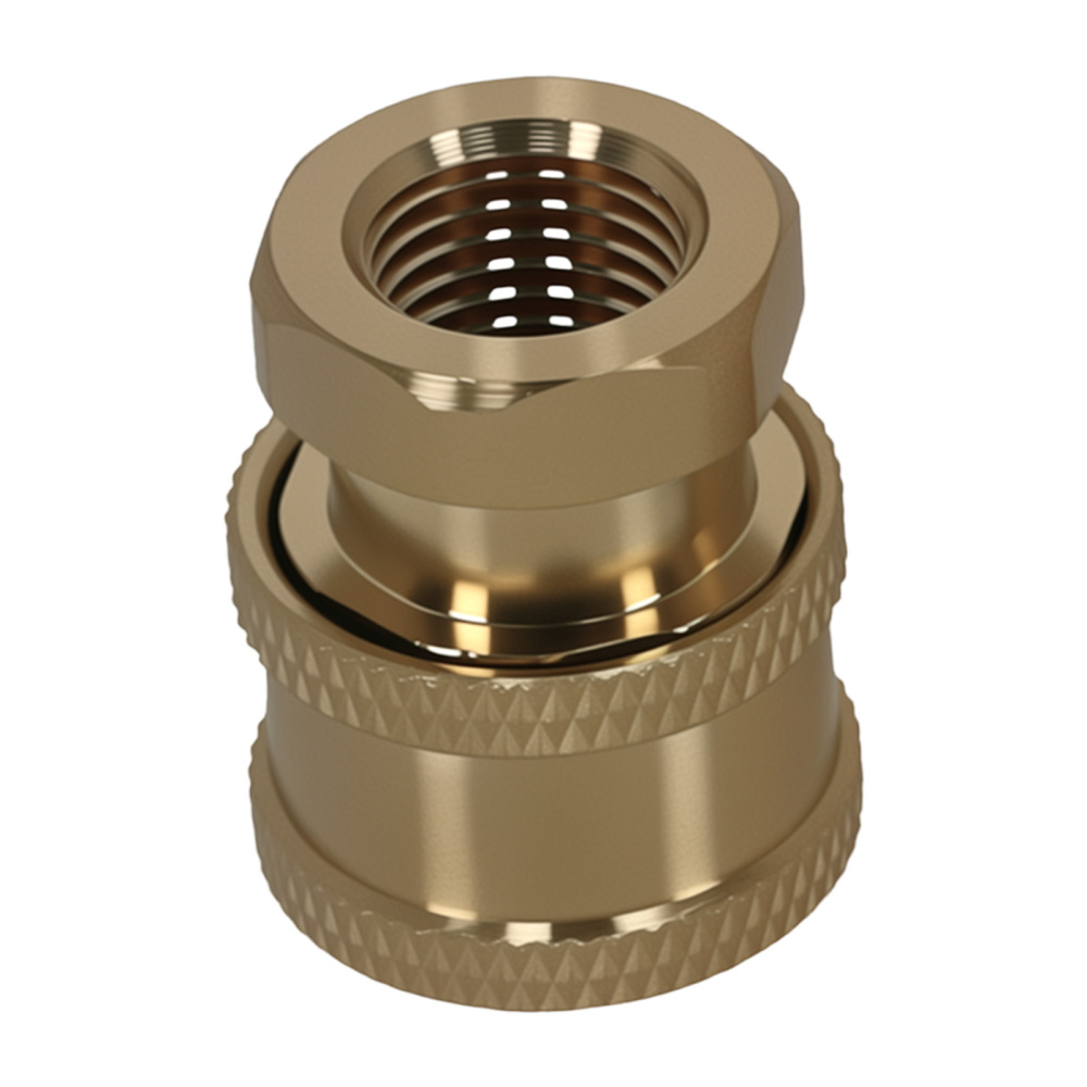 4x Brass Pressure Washer Coupler 1/4 Quick Connect Socket to 1/4 Female NPT