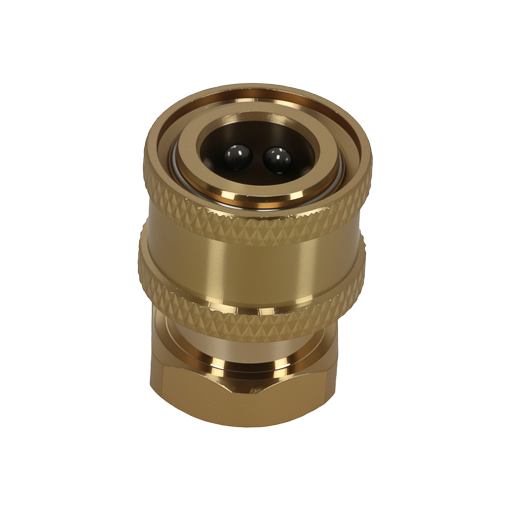 4x Brass Pressure Washer Coupler 1/4 Quick Connect Socket to 1/4 Female NPT