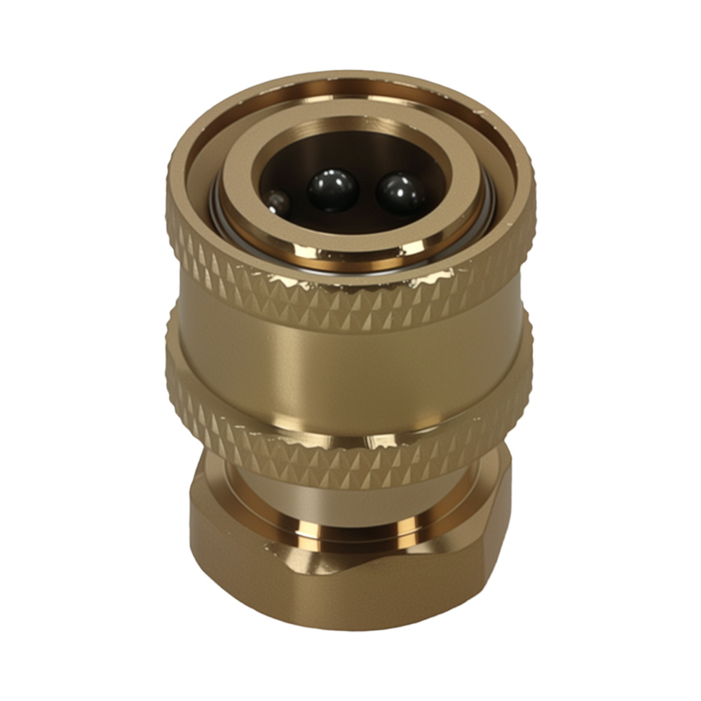 4x Brass Pressure Washer Coupler 1/4 Quick Connect Socket to 1/4 Female NPT
