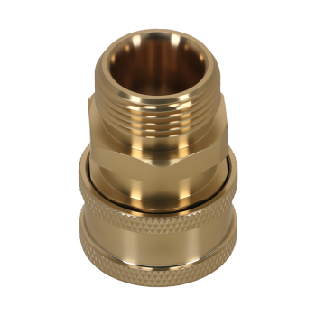 M22-15mm Thread to 3/8 Quick Connect Pressure Washer Adapter Brass 5000 PSI Set