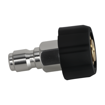 M22-15mm Thread to 3/8 Quick Connect Pressure Washer Adapter Brass 5000 PSI Set