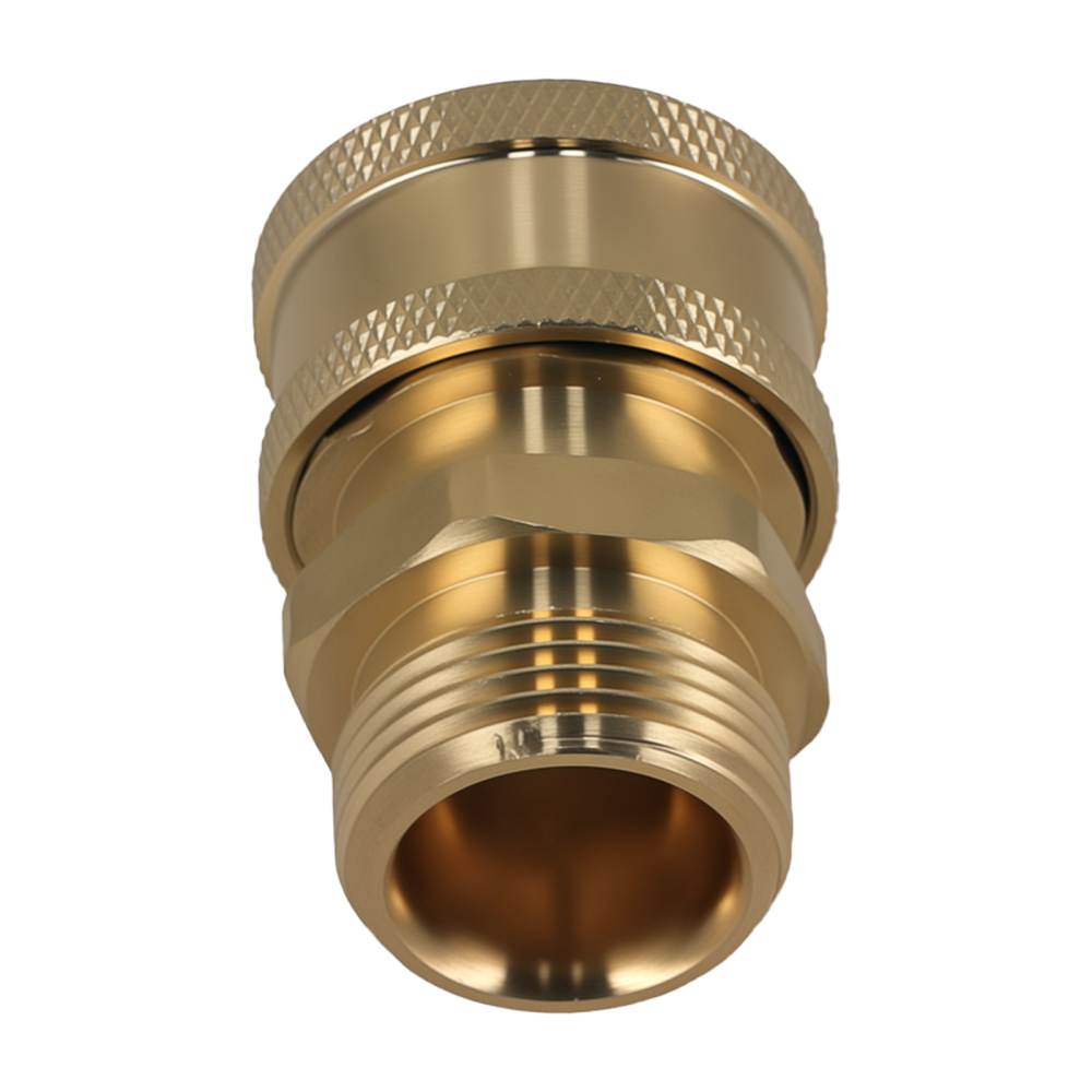 M22-15mm Thread to 3/8 Quick Connect Pressure Washer Adapter Brass 5000 PSI Set