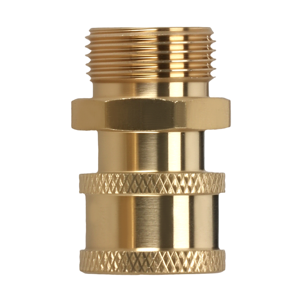 M22 14mm Quick Connect Adapter for High Pressure Washer Gun 5000 PSI Brass