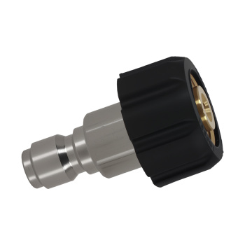 2PCS M22-14mm Thread to 3/8 Quick Connect Brass Pressure Washer Coupler 5000PSI