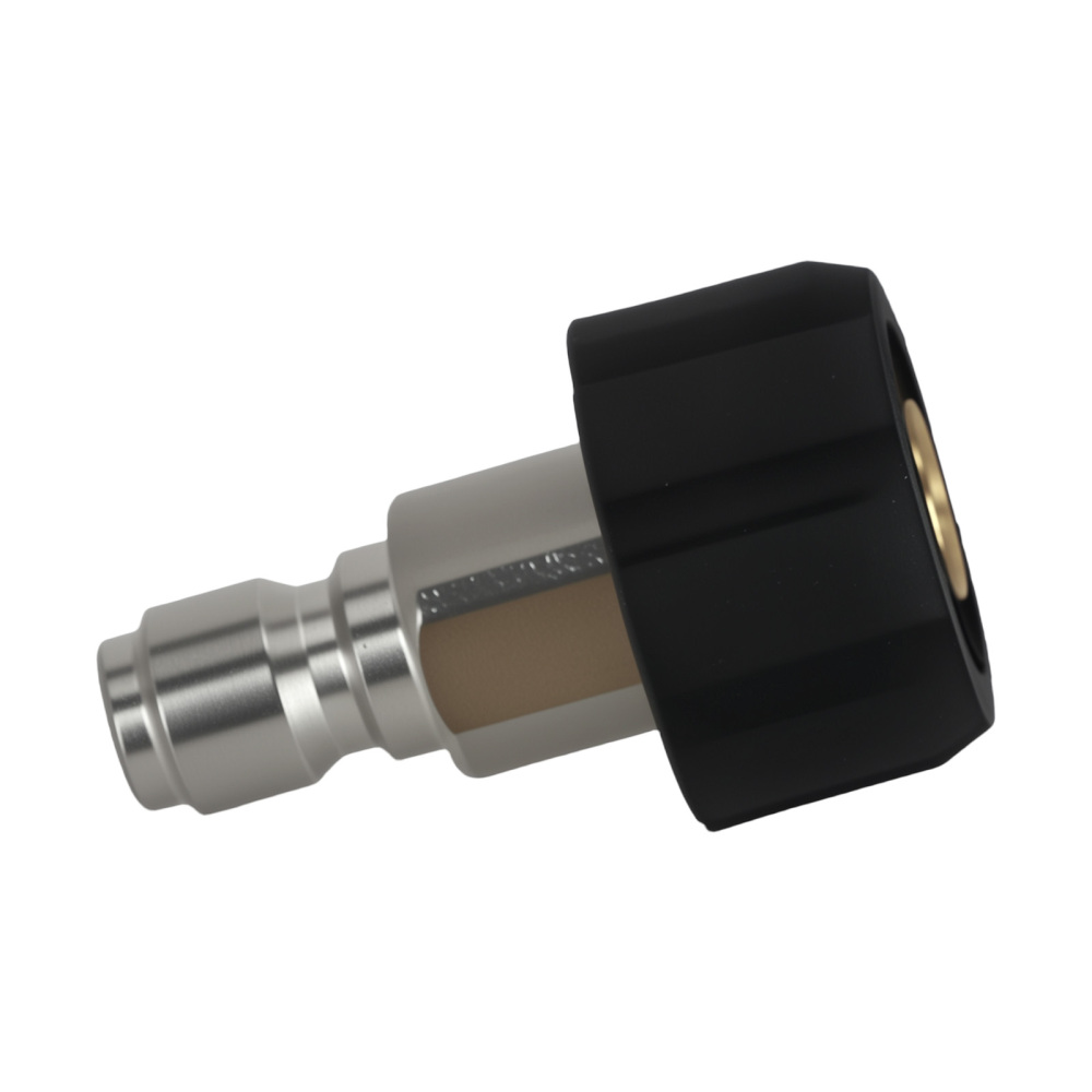 2PCS M22-14mm Thread to 3/8 Quick Connect Brass Pressure Washer Coupler 5000PSI