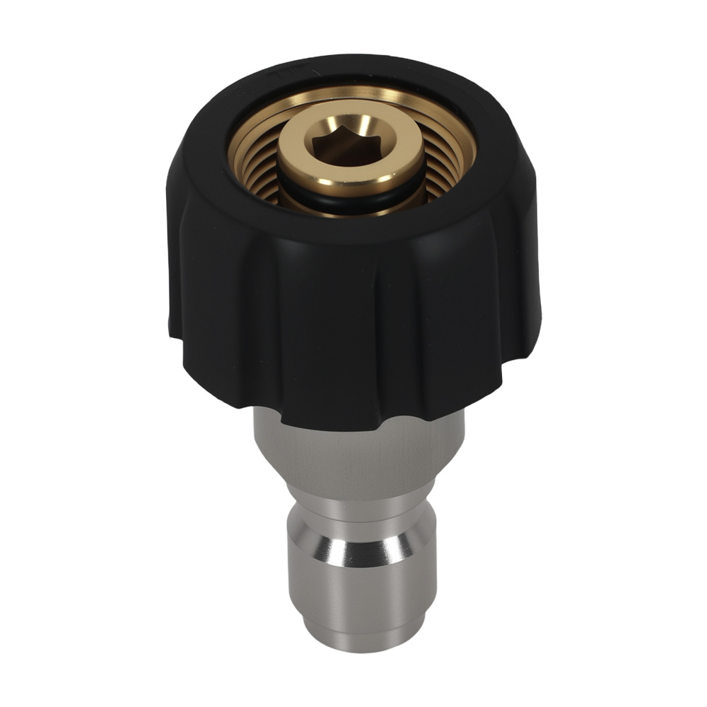 2PCS M22-14mm Thread to 3/8 Quick Connect Brass Pressure Washer Coupler 5000PSI