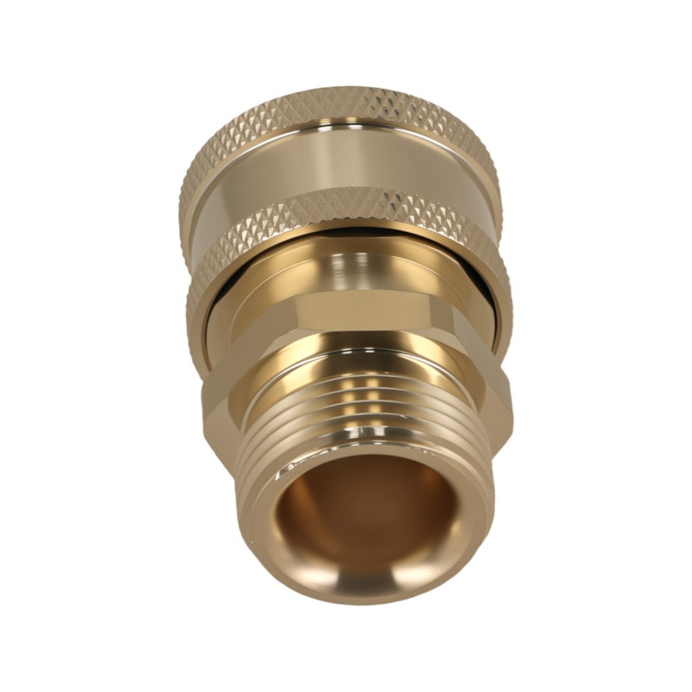 2PCS M22-14mm Thread to 3/8 Quick Connect Brass Pressure Washer Coupler 5000PSI
