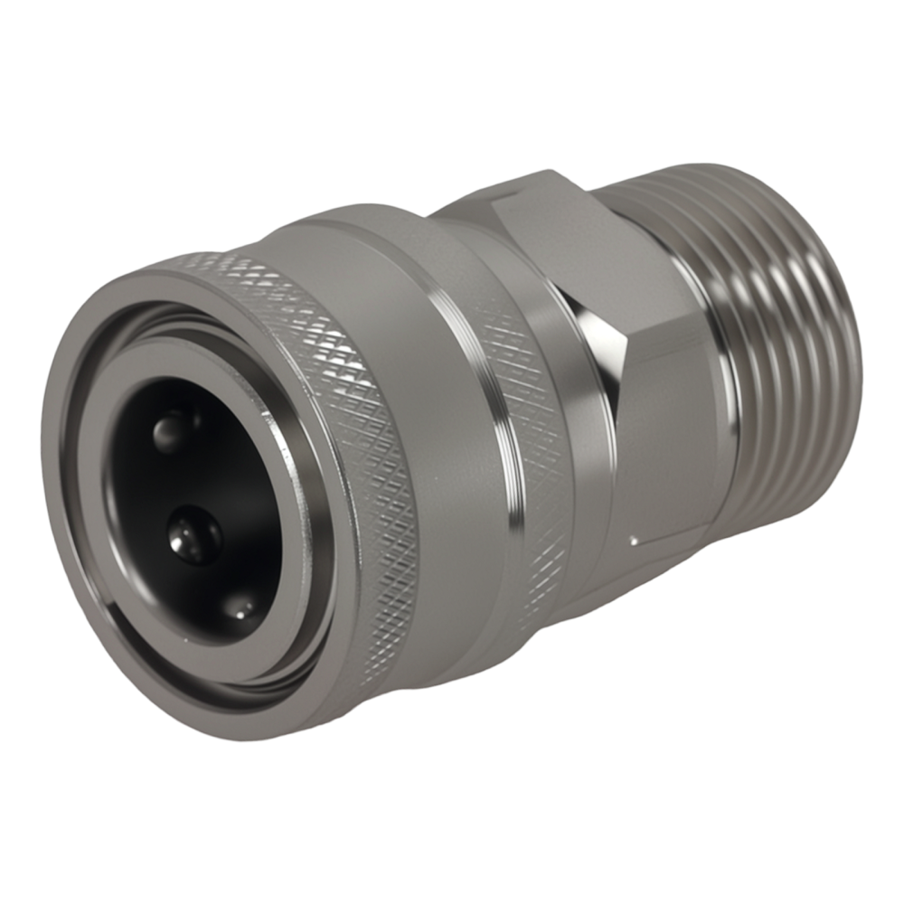 2* Pressure Washer Coupler Fitting M22-14 to 3/8 Quick Connect Stainless Steel
