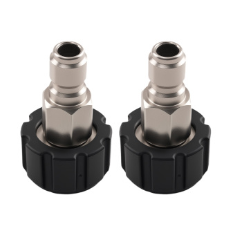 M22 14mm Pressure Washer Adapter Kit Quick Connect Stainless Steel 8PCS