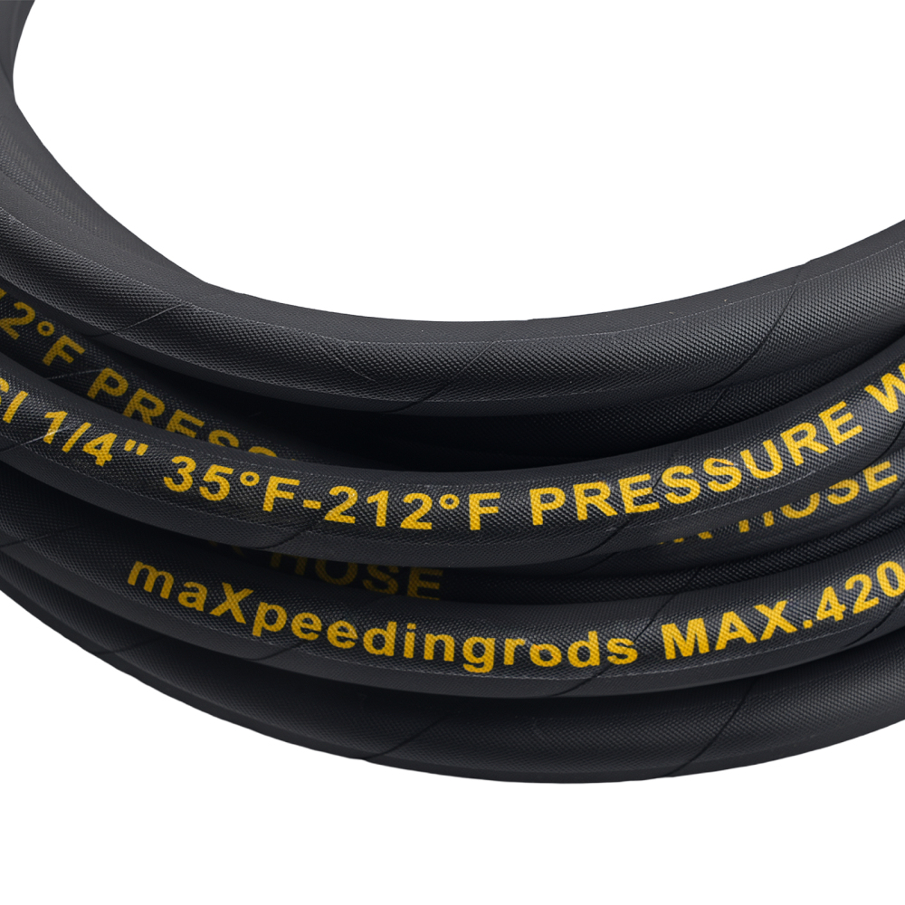 25FT Pressure Washer Extension Hose 1/4 w/ 3/8Quick Connect 4200 PSI