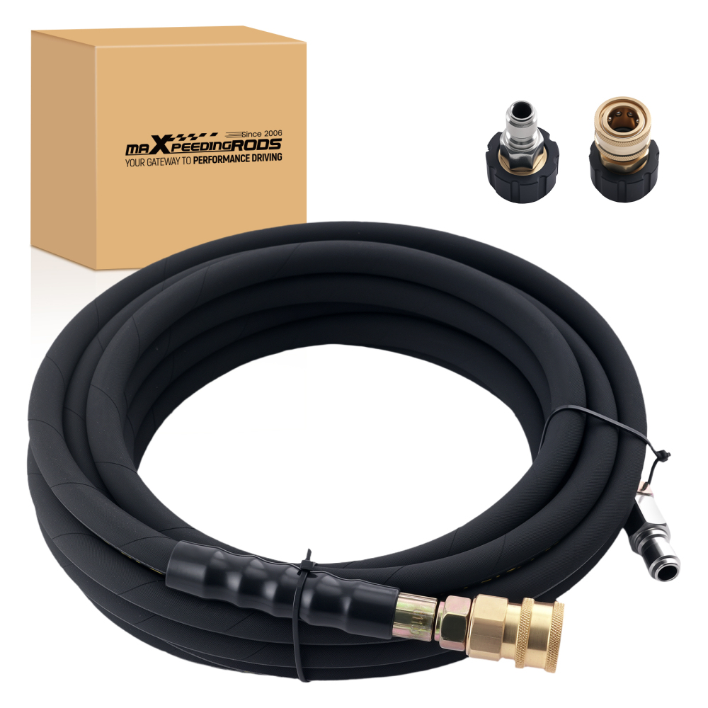 25FT Pressure Washer Extension Hose 1/4 w/ 3/8Quick Connect 4200 PSI