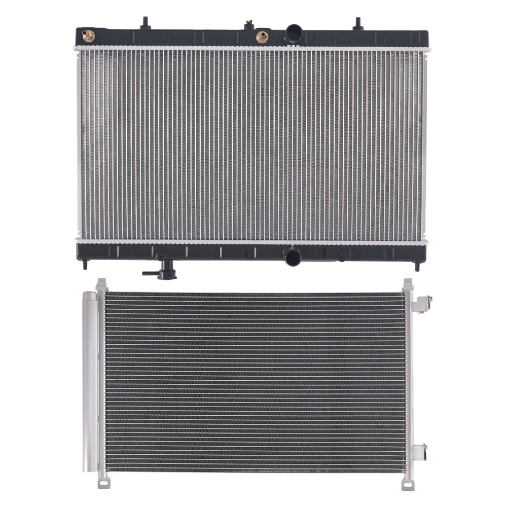 Aluminum Radiator and compatible for AC Condenser Fan compatible for Nissan Rogue 2.5L 2014-2019 CU13431