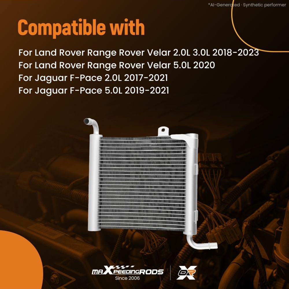 Auxiliary Radiator compatible for Land Rover Range Rover Velar 5.0L 2020 LR092120 LR140294