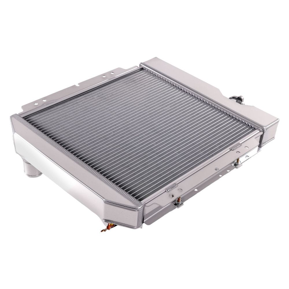 3 Row Aluminum Radiator Shroud Fan compatible for Ford Mustang 1965-66 Base 3.3L 4.7L