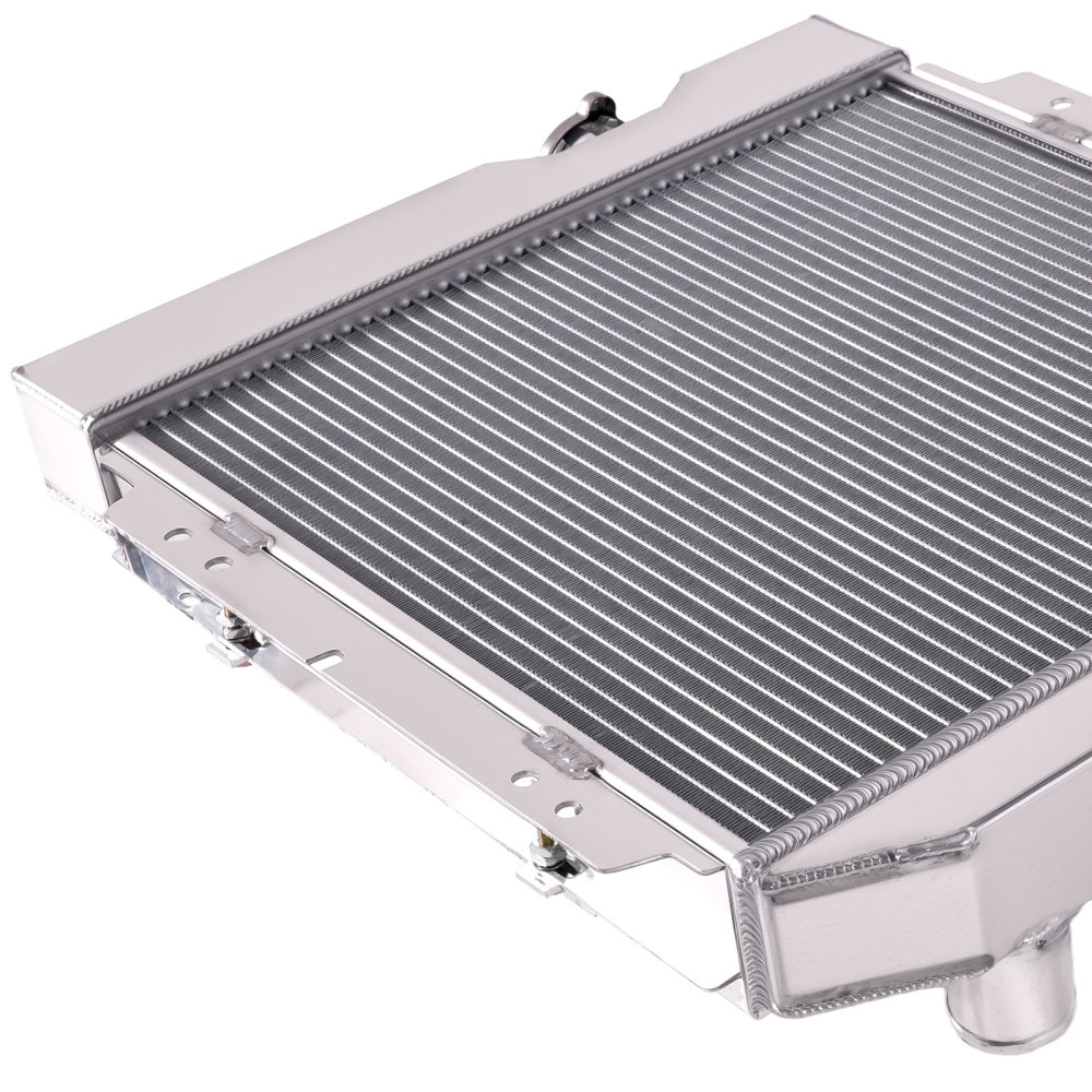 3 Row Aluminum Radiator Shroud Fan compatible for Ford Mustang 1965-66 Base 3.3L 4.7L
