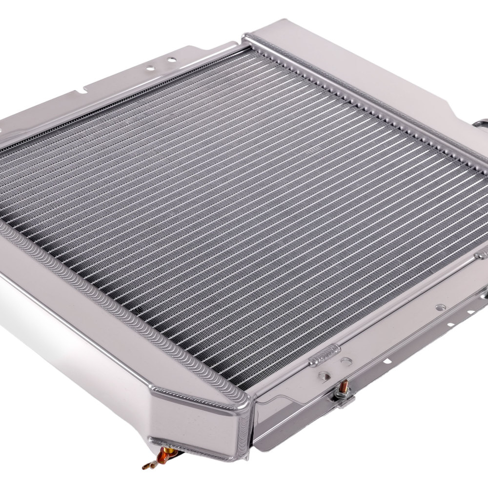 3 Row Aluminum Radiator Shroud Fan compatible for Ford Mustang 1965-66 Base 3.3L 4.7L