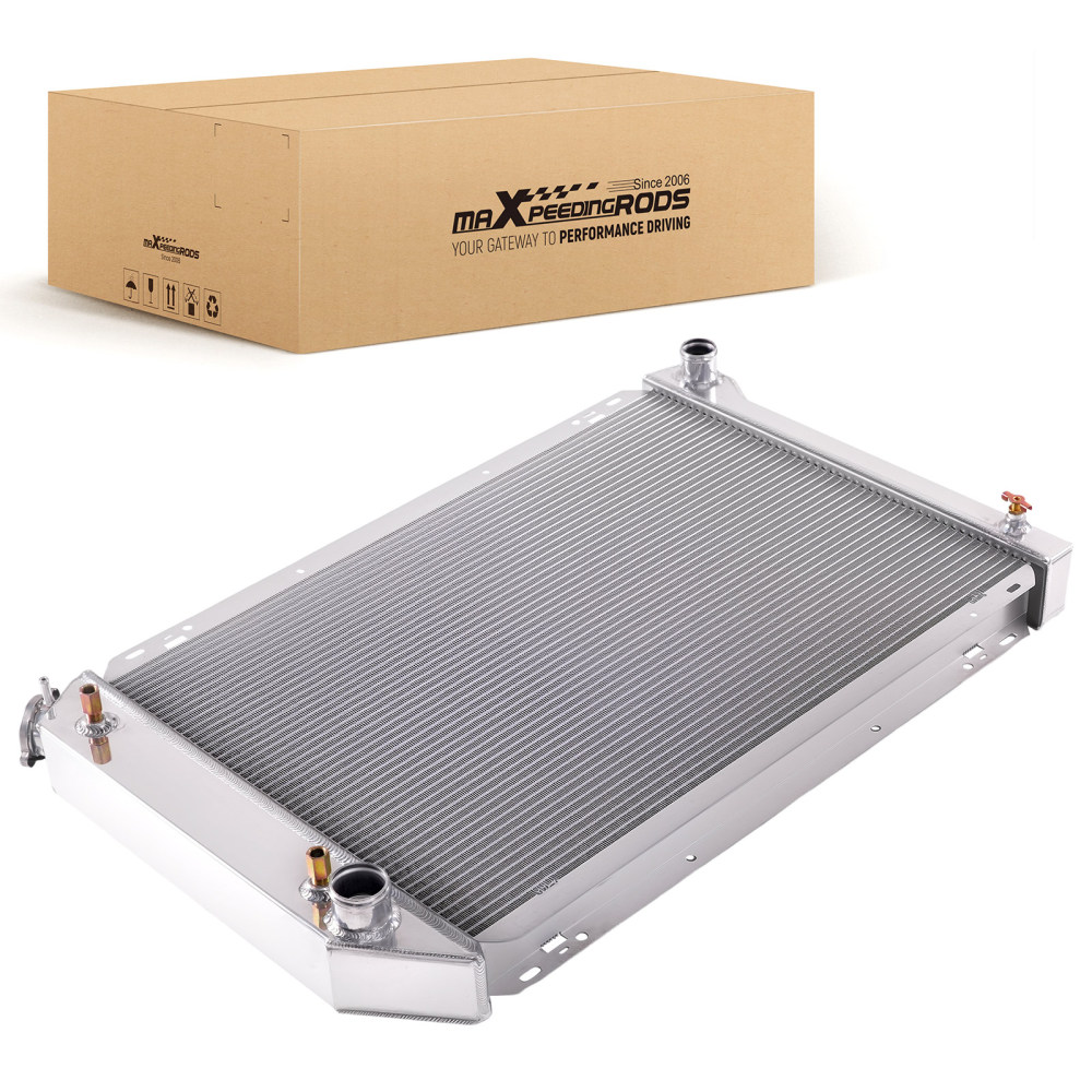 4 Row Coolant Radiator Assembly compatible for Ford F-350 5.8L 7.5L V8 1980-1984 CU561