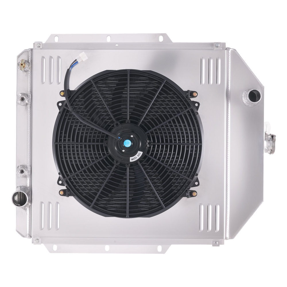 Aluminum Radiator Shroud Fan compatible for Ford F-2 1948-1952 3.5L 3.7L 3.9L 3 Row