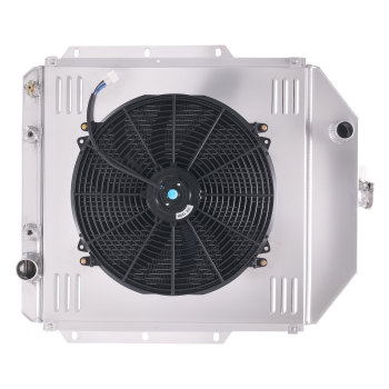 Aluminum Radiator Shroud Fan compatible for Ford F-2 1948-1952 3.5L 3.7L 3.9L 3 Row