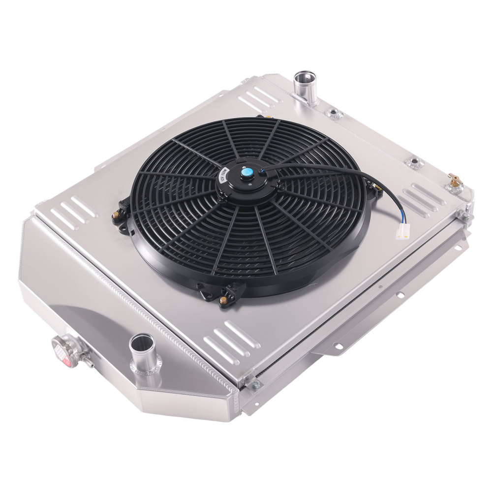 Aluminum Radiator Shroud Fan compatible for Ford F-2 1948-1952 3.5L 3.7L 3.9L 3 Row