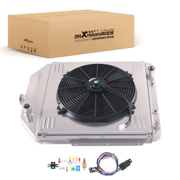 Aluminum Radiator Shroud Fan compatible for Ford F-2 1948-1952 3.5L 3.7L 3.9L 3 Row