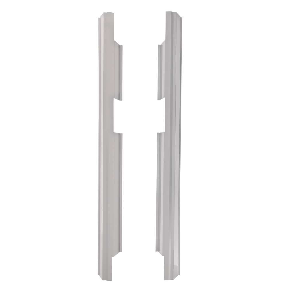 Pair Slip On Rocker Panels compatible for Ford F-150 Crew Cab 2009-2014 Steel