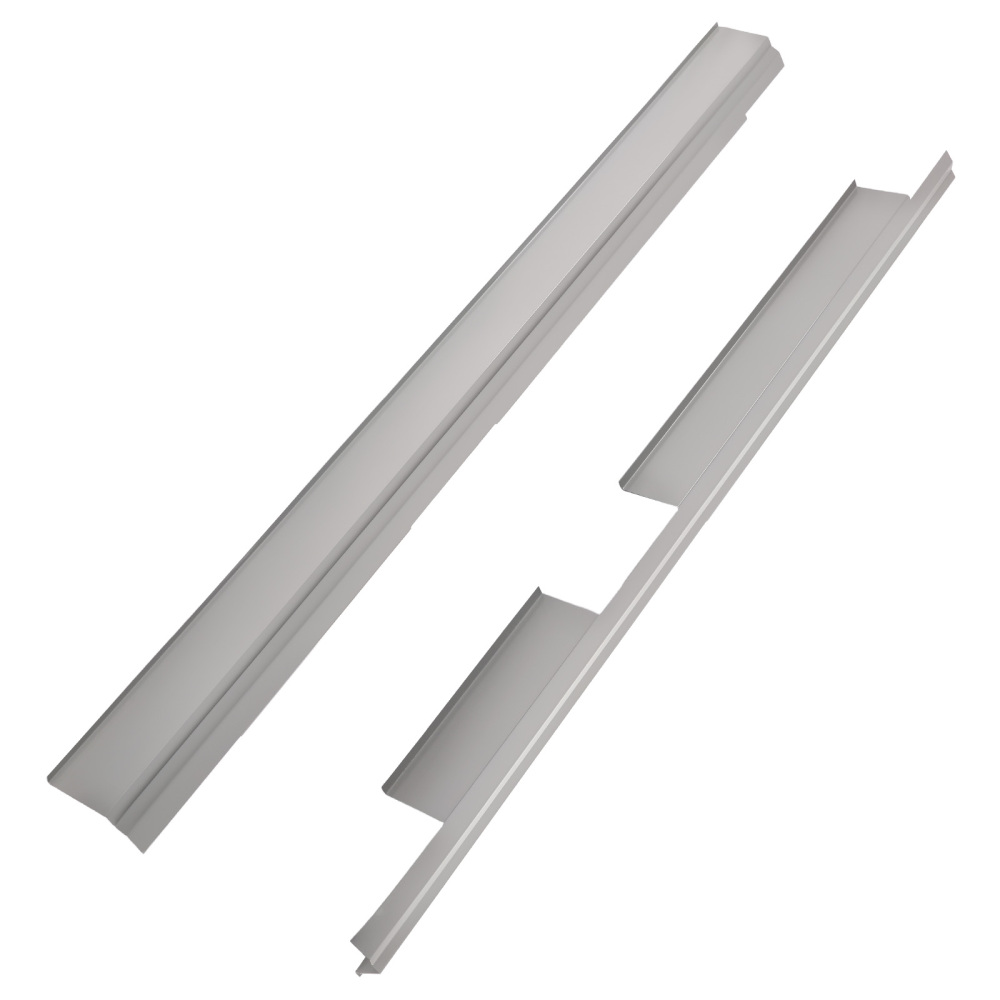 Pair Slip On Rocker Panels compatible for Ford F-150 Crew Cab 2009-2014 Steel