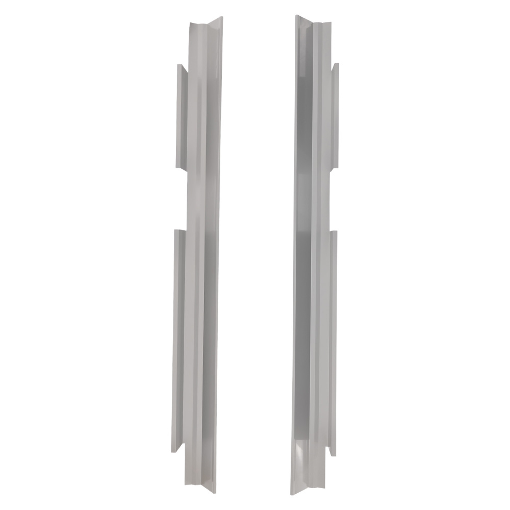 Pair Slip On Rocker Panels compatible for Ford F-150 Crew Cab 2009-2014 Steel