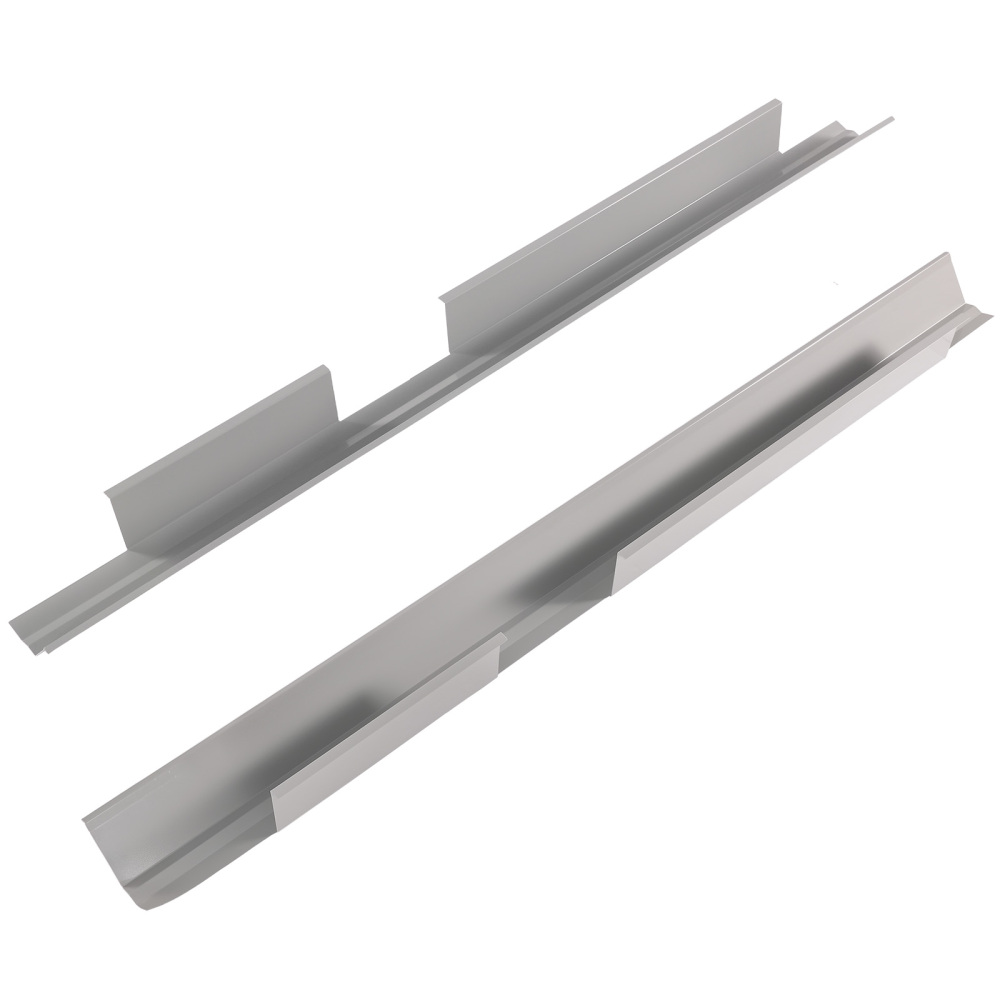 Pair Slip On Rocker Panels compatible for Ford F-150 Crew Cab 2009-2014 Steel