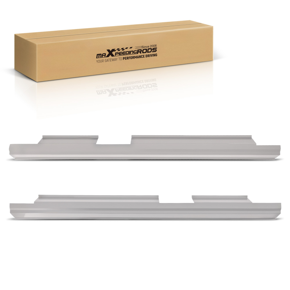 Pair Slip On Rocker Panels compatible for Ford F-150 Crew Cab 2009-2014 Steel