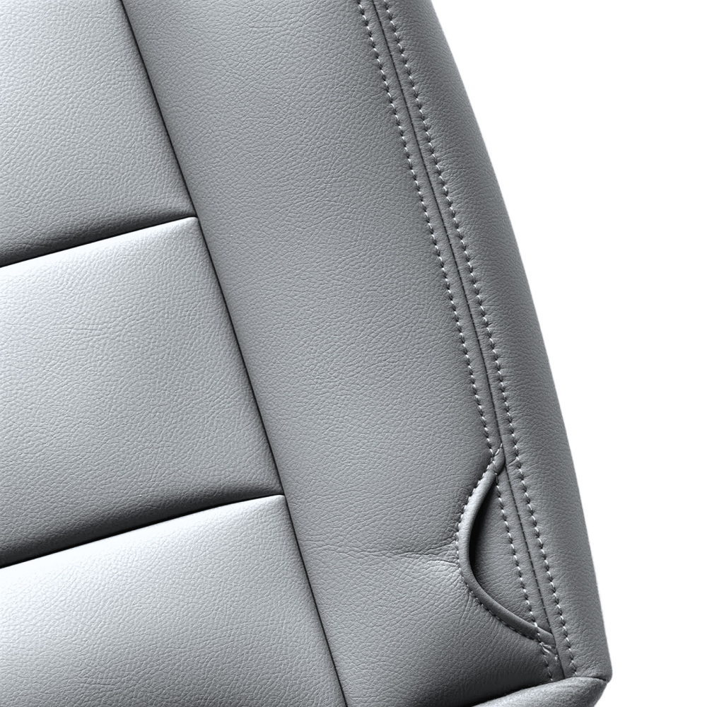 Custom compatible for Seat Cover Gray Leather compatible for Ford F250 F350 2002-2007 Bottom Driver
