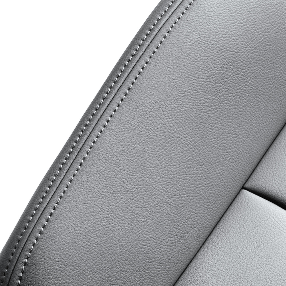 Custom compatible for Seat Cover Gray Leather compatible for Ford F250 F350 2002-2007 Bottom Driver