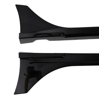 Aggressive Side Skirt Lip compatible for Honda Civic MC FE180 2022-2025 Gloss Black