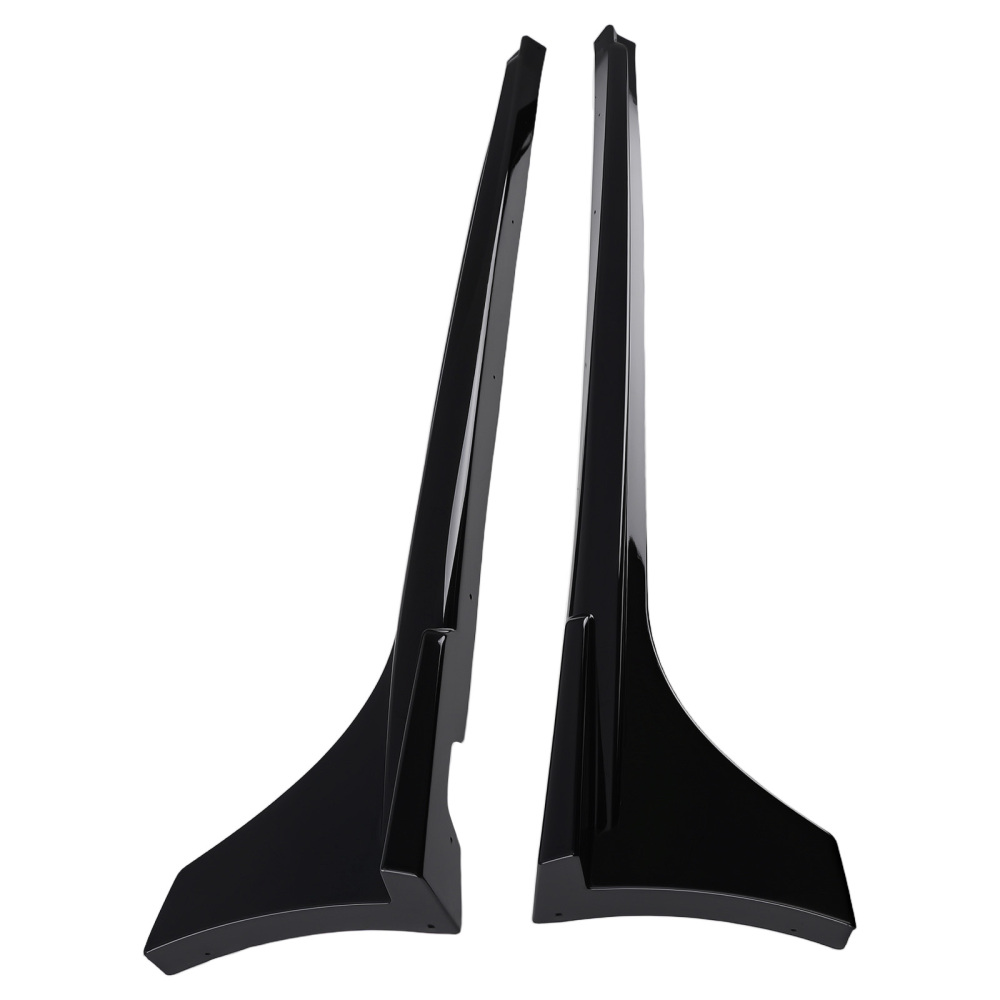 Aggressive Side Skirt Lip compatible for Honda Civic MC FE180 2022-2025 Gloss Black