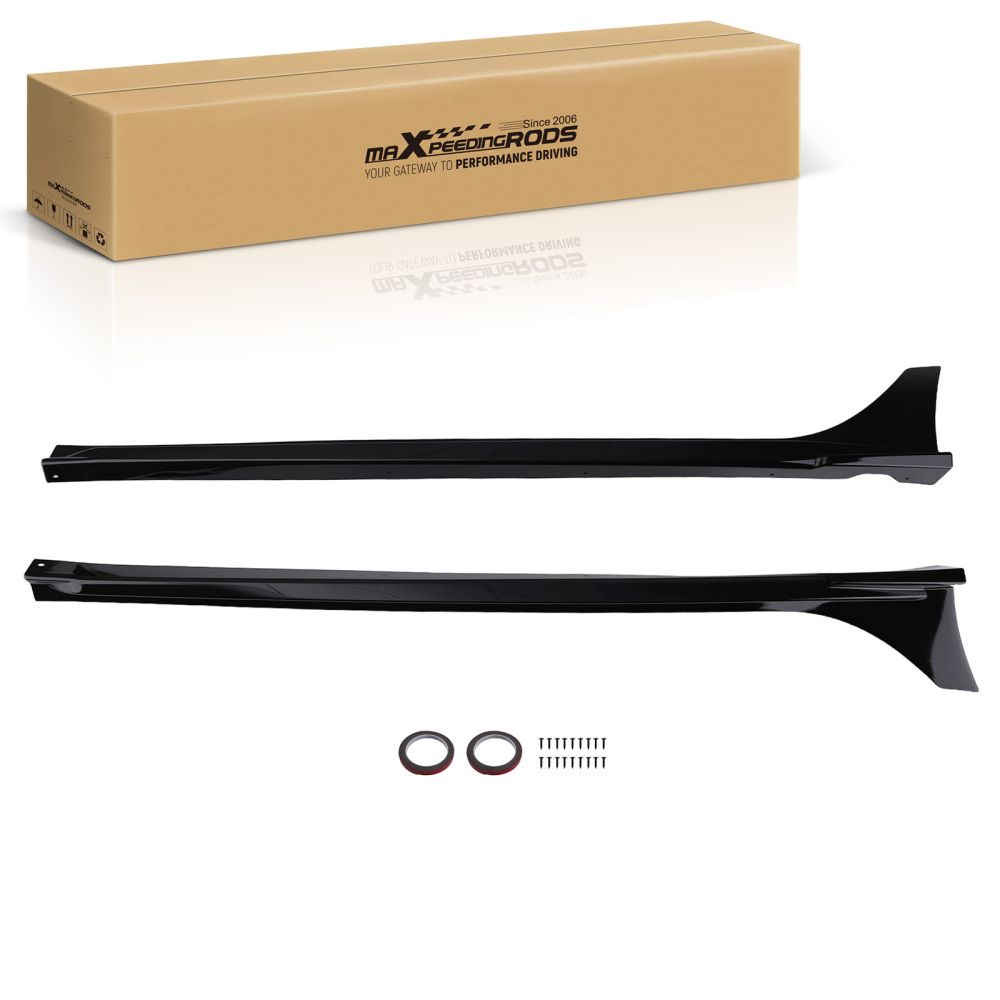 Aggressive Side Skirt Lip compatible for Honda Civic MC FE180 2022-2025 Gloss Black