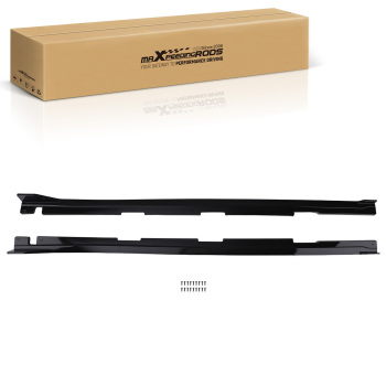 Side Skirt Cover Pair compatible for Honda Civic Sedan/Hatchback 2016-2021 Gloss Black
