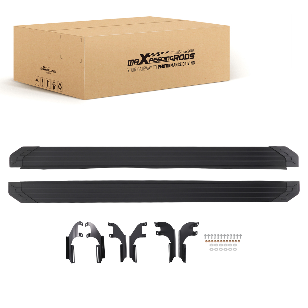 Aluminum Running Boards compatible for Honda Pilot 16-22 compatible for Honda Passport 19-22 Black