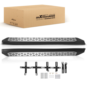 Running Board Side Steps Bar compatible for Toyota Highlander 2014-2019 compatible for White&Black