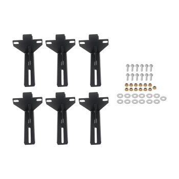 2 Side Steps 6 Brackets compatible for Jeep Grand Cherokee L 2022-2026 Non-Slip Protection