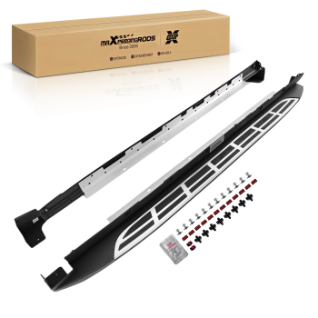 Black Running Boards Side Steps compatible for Kia Telluride 19-24 Non-Slip Surface