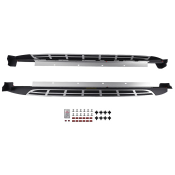 Black Running Boards Side Steps compatible for Kia Telluride 19-24 Non-Slip Surface