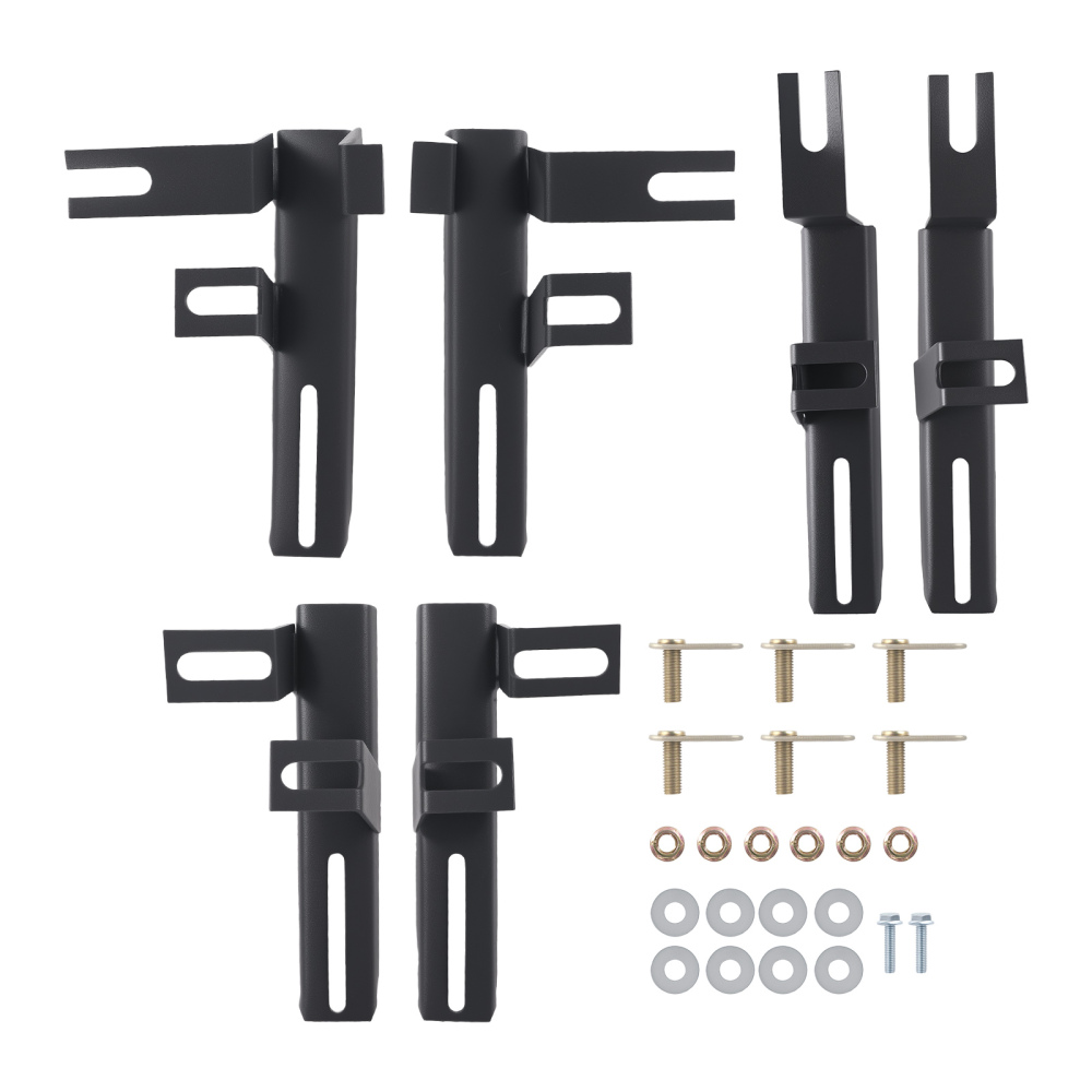 Nerf Bars Running Board Side Step Kit compatible for Toyota RAV4 19-23 Prime Aluminum Black
