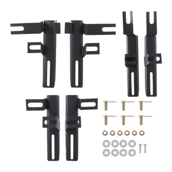 Nerf Bars Running Board Side Step Kit compatible for Toyota RAV4 19-23 Prime Aluminum Black